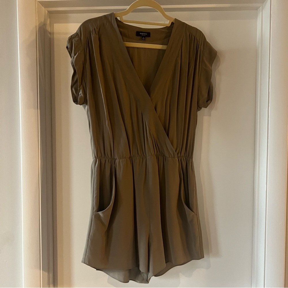 Aritzia Babaton Corbett 100% Silk Romper